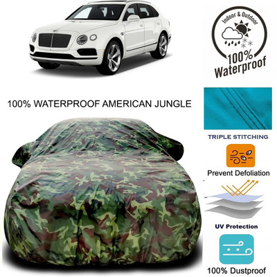 Gavya Car Cover For Bentley Bentayga (With Mirror Pockets)(Brown, Green)