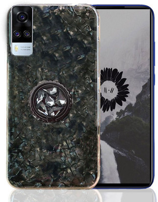 KC Back Cover for Vivo Y53s, VIVO Y51, Vivo Y51A, Vivo Y31(Black, Shock Proof, Silicon)