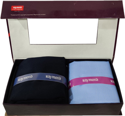 Raymond Cotton Blend Self Design Shirt & Trouser Fabric
