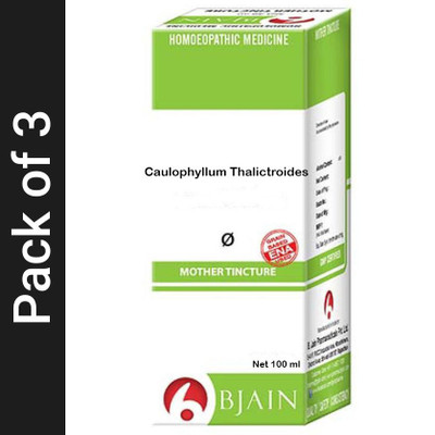 Bjain Caulophyllum Thalictroides Q Mother Tincture(3 x 100 ml)
