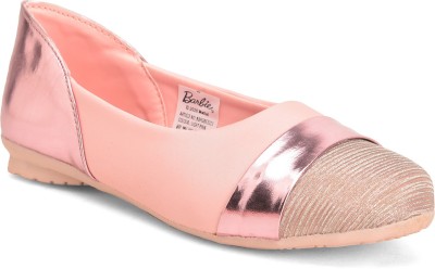 BARBIE Girls Slip on Ballerinas(Pink)