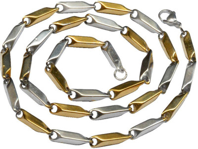 M Men Style 4 mm Thickness Plain Classic Design Wheat Link Stainless Steel Chain