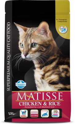 Farmina Matisse - Chicken & Rice - Cat Dry Food - Adult Chicken, Rice 1.5 kg Dry Adult Cat Food