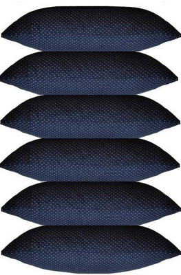 GKM Microfibre Sleeping Pillow Pack of 6 Nature(Dark Blue)