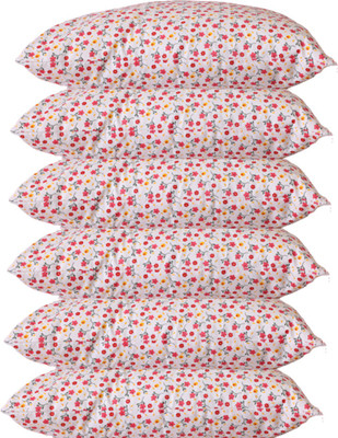 Swikon star Printed Polyester Fibre Floral Sleeping Pillow Pack of 6(Multicolor)