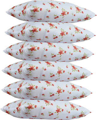 Swikon star Printed Polyester Fibre Floral Sleeping Pillow Pack of 6(Multicolor)