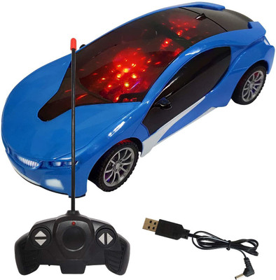 Kid Kraze Wireless Remote Control High Speed 3D Famous Car with Light_Car 54(Blue)
