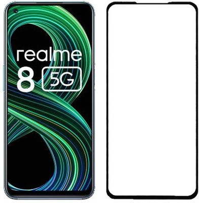 AARERED Edge To Edge Tempered Glass for REALME 8 5G(Pack of 1)
