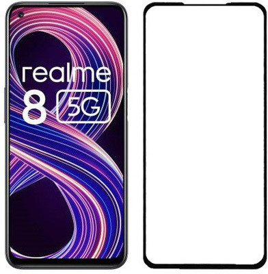 HOBBYTRONICS Edge To Edge Tempered Glass for Realme 8 5G(Pack of 1)