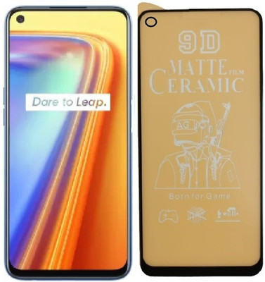 Techforce Edge To Edge Tempered Glass for oneplus 8T, Realme 7(Pack of 1)