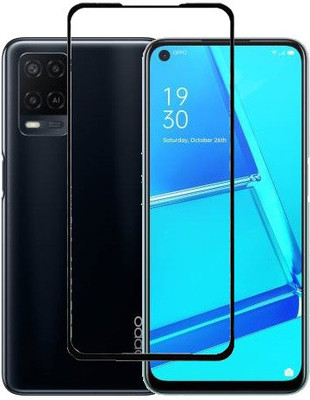 AARERED Edge To Edge Tempered Glass for OPPO A54, OPPO A74(Pack of 1)
