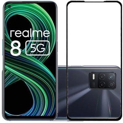 AARERED Edge To Edge Tempered Glass for REALME 8 5G(Pack of 1)