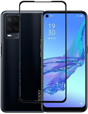 ECMERED Edge To Edge Tempered Glass for OPPO A54, OPPO A74(Pack of 1)
