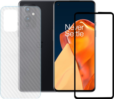 ASMANTIC Front and Back Tempered Glass for OnePlus 9 5G(Pack of 2)