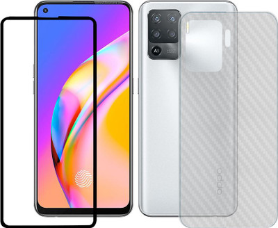 ASMANTIC Front and Back Tempered Glass for Oppo F19 PRO(Pack of 1)