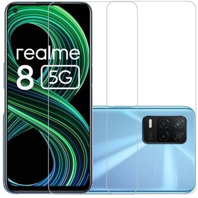 ECMERED Tempered Glass Guard for REALME 8 5G(Pack of 2)