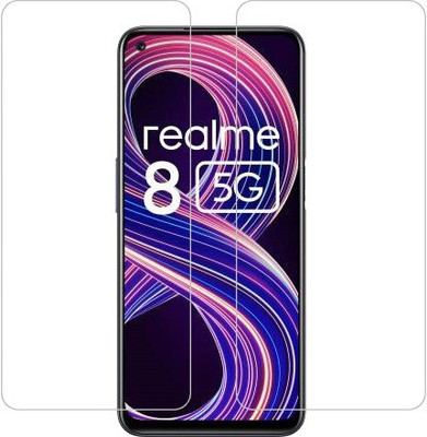 AARERED Tempered Glass Guard for REALME 8 5G(Pack of 2)