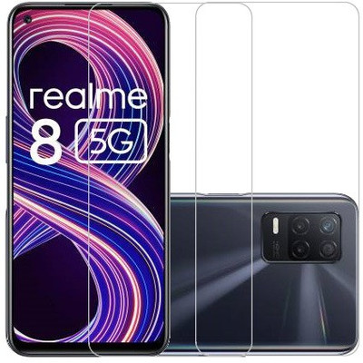 HOBBYTRONICS Tempered Glass Guard for Realme 8 5G(Pack of 2)