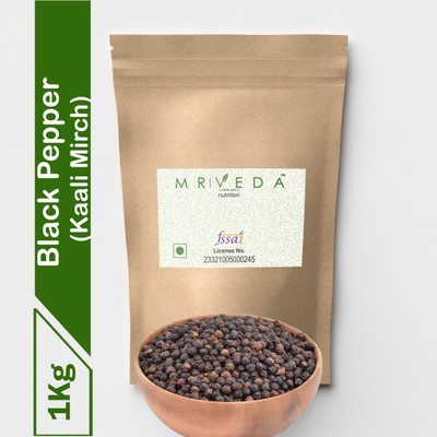MR VEDA Black Pepper 100% Organic & Natural Indian Black Pepper Special Extra Bold Black Peppercorns | Pesticide Free | Kerala Origin | Kali Mirch(1 kg) MR VEDA Black Pepper 100% Organic & Natural Indian Black Pepper Special Extra Bold Black Peppercorns | Pesticide Free | Kerala Origin | Kali Mirch(1 kg)