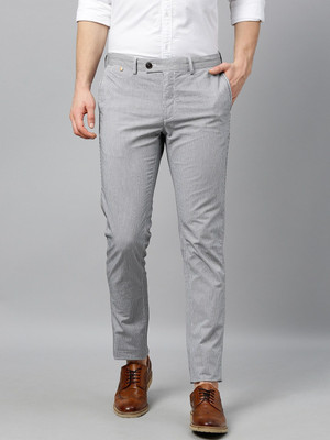 INDIAN TERRAIN Slim Fit Men White Trousers