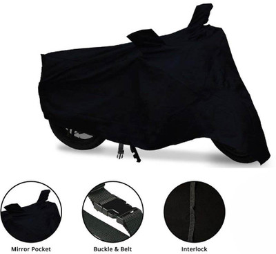 Mobidezire Two Wheeler Cover for Avon(Black)