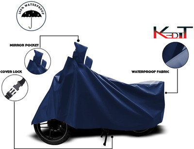 KEDIT Waterproof Two Wheeler Cover for Bajaj(Pulsar 160 NS DTS-i, Blue)
