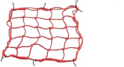 Autovea Bungee Cargo Luggage Net Holder (Red) for TVS Wego Vehicle Cargo Net