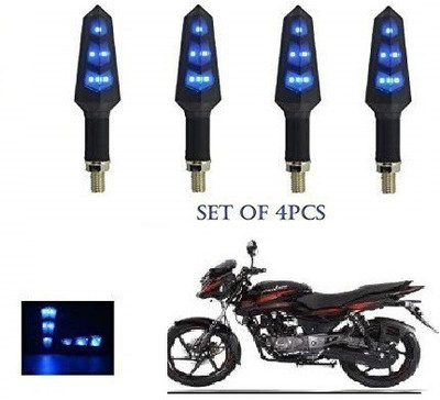 QUIRKY ZONE Front, Rear LED Indicator Light for Universal For Bike Universal For Bike(Blue)