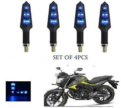 PECULIAR ZONE Front, Rear LED Indicator Light for Honda, Universal For Bike CB Hornet 160, Universal For Bike(Blue)