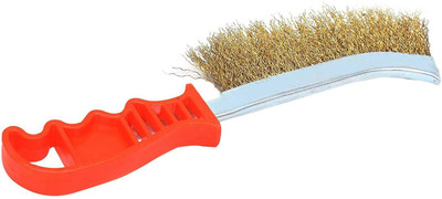 TruTool Stainless Steel Wire Hand Brush Diy Metal Cleaner Scourer Rust Paint Removing Tool Handle Scratch Brush(Pack of 1)