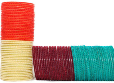 Dreamy Design Glass Bangle Set(Pack of 96)