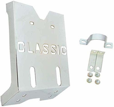 SELVIKE ENGINE GURAD PLATE CLASSIC SILVER Bike Engine Guard(Royal Enfield)