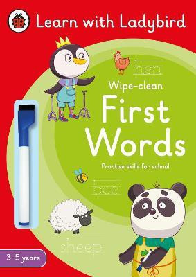 First Words: A Learn with Ladybird Wipe-Clean Activity Book 3-5 years(English, Paperback, Ladybird)