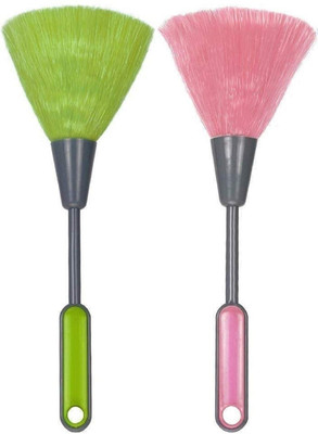 Bekner Mini Electrostatic Soft Screen Whisk Car Dashboard Laptop Keyboard Desk Computer Printer Cleaning Brush Mini Duster Cleaner Anti-Static Screen Sweeper Broom (Multicolor, Set of 2) Microfibre Dry Brush(Multicolor, 2 Units)