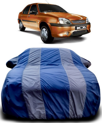 ProRox Car Cover For Ford Ikon (With Mirror Pockets)(Blue, Grey)