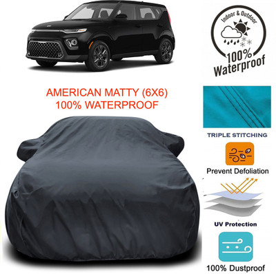 Gavya Car Cover For Kia Soul (With Mirror Pockets)(Grey)