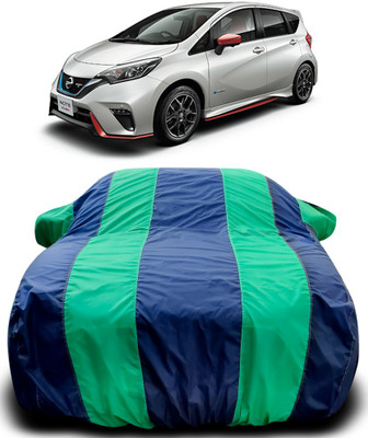 Gavya Car Cover For Nissan Note e-Power (With Mirror Pockets)(Blue, Green)