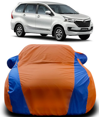 Gavya Car Cover For Toyota Avanza (With Mirror Pockets)(Orange, Blue)