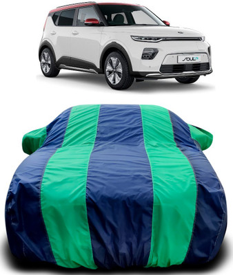 ProRox Car Cover For Kia Soul EV (With Mirror Pockets)(Blue, Green)