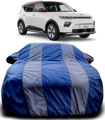 ProRox Car Cover For Kia Soul EV (With Mirror Pockets)(Blue, Grey)