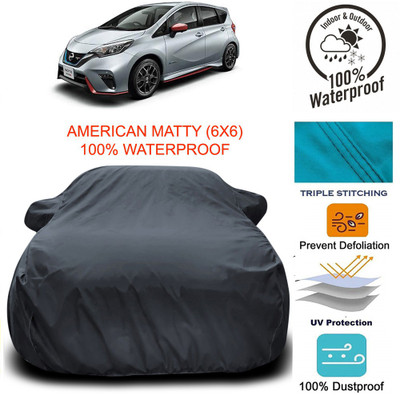Gavya Car Cover For Nissan NOTE (With Mirror Pockets)(Grey)