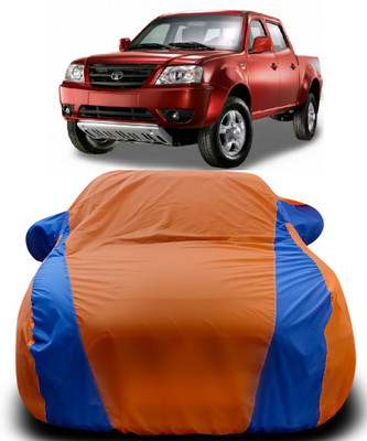 Gavya Car Cover For Tata Xenon XT (With Mirror Pockets)(Orange, Blue)