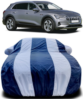Gavya Car Cover For Audi E-TRON (With Mirror Pockets)(Blue, White)
