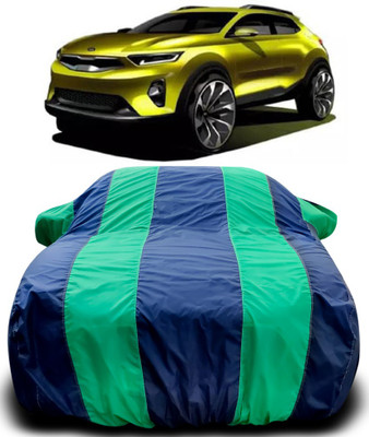 APNEK Car Cover For Kia QYI (With Mirror Pockets)(Blue, Green)