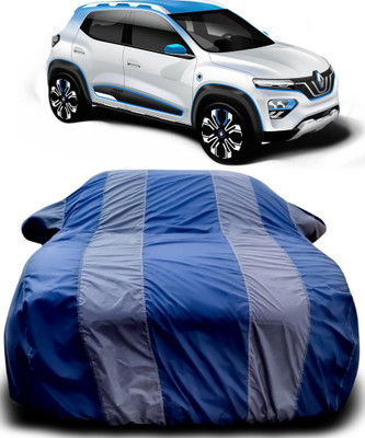 APNEK Car Cover For Renault Kwid EV (With Mirror Pockets)(Blue, Grey)