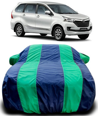 Gavya Car Cover For Toyota Avanza (With Mirror Pockets)(Blue, Green)