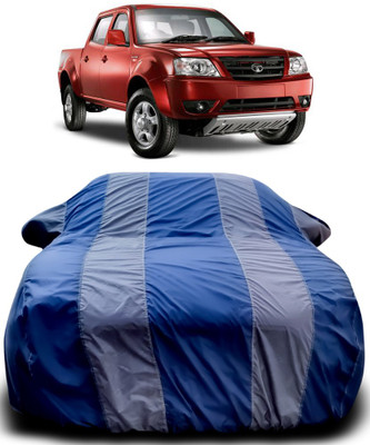 APNEK Car Cover For Tata Xenon (With Mirror Pockets)(Blue, Grey)
