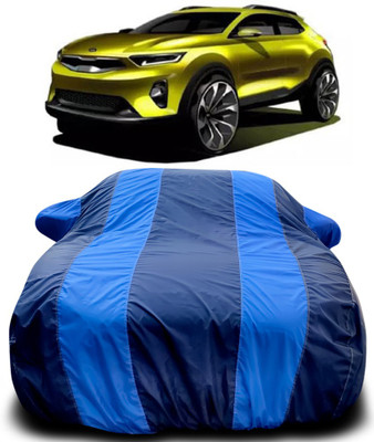 APNEK Car Cover For Kia QYI (With Mirror Pockets)(Blue, Blue)