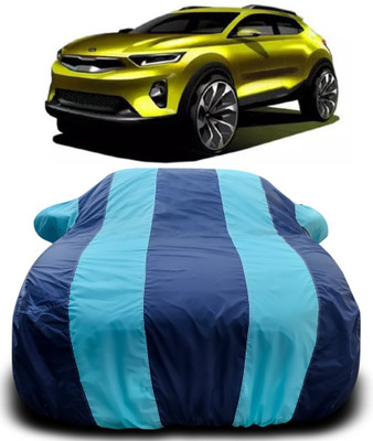 APNEK Car Cover For Kia QYI (With Mirror Pockets)(Blue, Blue)