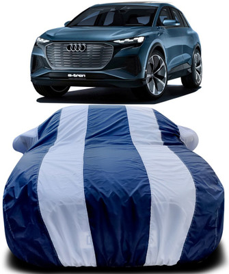 Gavya Car Cover For Audi e-tron Sportback (With Mirror Pockets)(Blue, White)